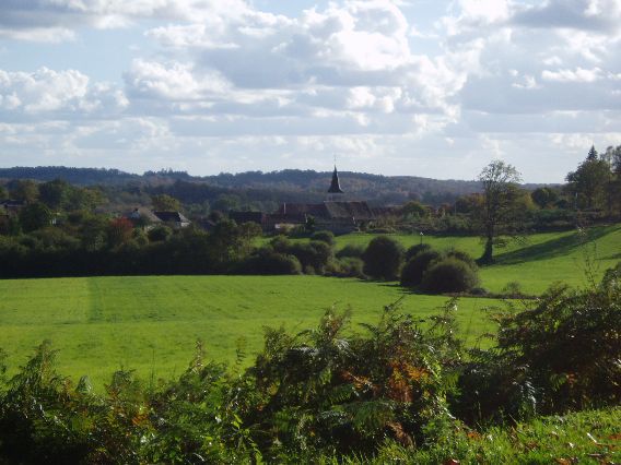 View from the road over to St Pierre de Frugie